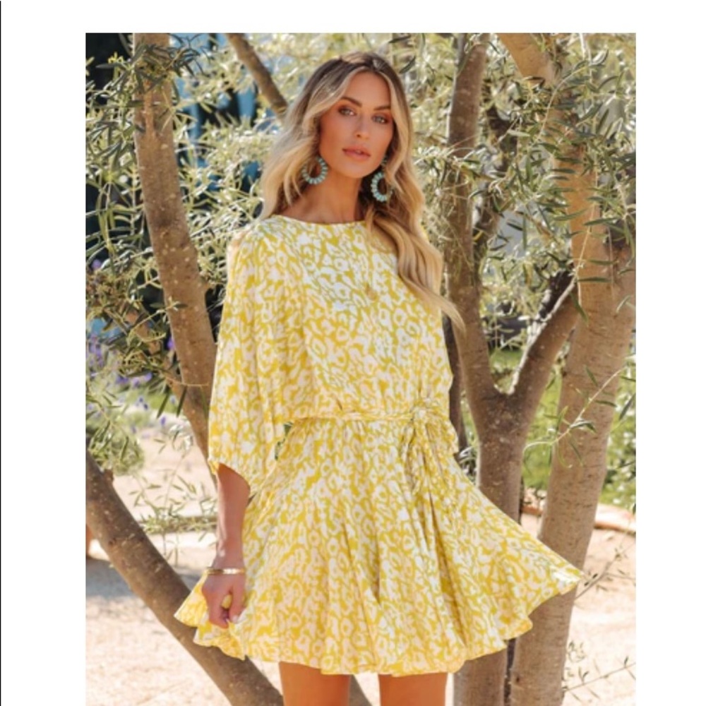 Brand new, never worn, yellow Vici dress